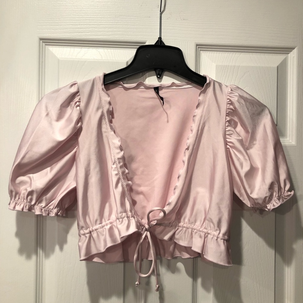 Pink Free People crop top XS